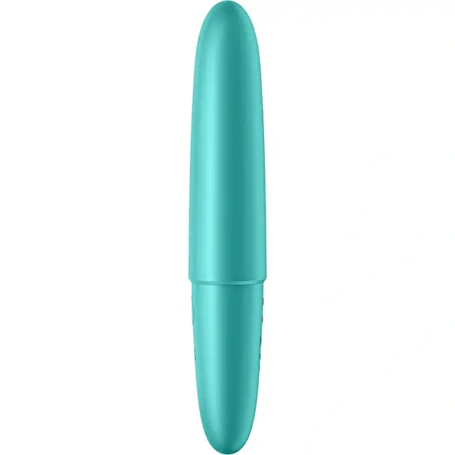 Бирюзовый мини-вибратор Ultra Power Bullet 6. Фотография 4.