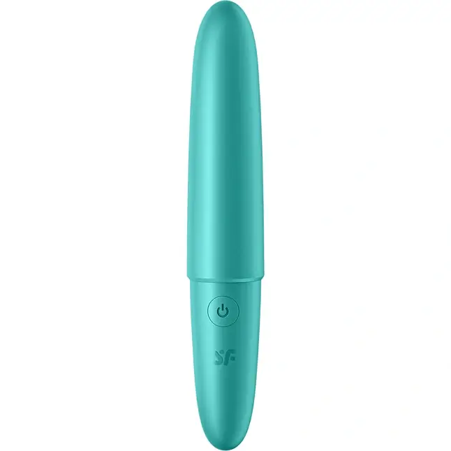 Бирюзовый мини-вибратор Ultra Power Bullet 6