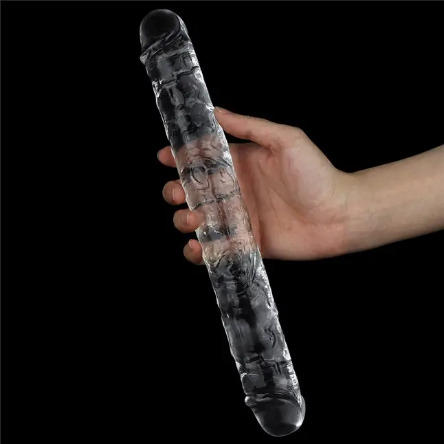 Прозрачный двусторонний фаллоимитатор Flawless Clear Double Dildo - 30 см. Фотография 4.
