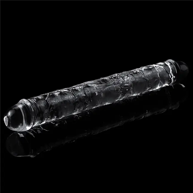 Прозрачный двусторонний фаллоимитатор Flawless Clear Double Dildo - 30 см. Фотография 5.