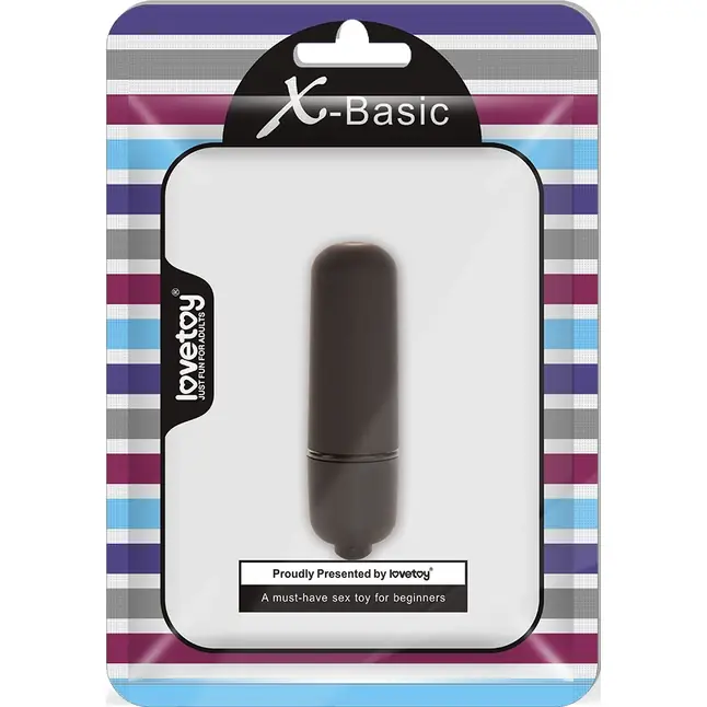 Черная вибропуля X-Basic Bullet Mini One Speed - 5,9 см. Фотография 4.