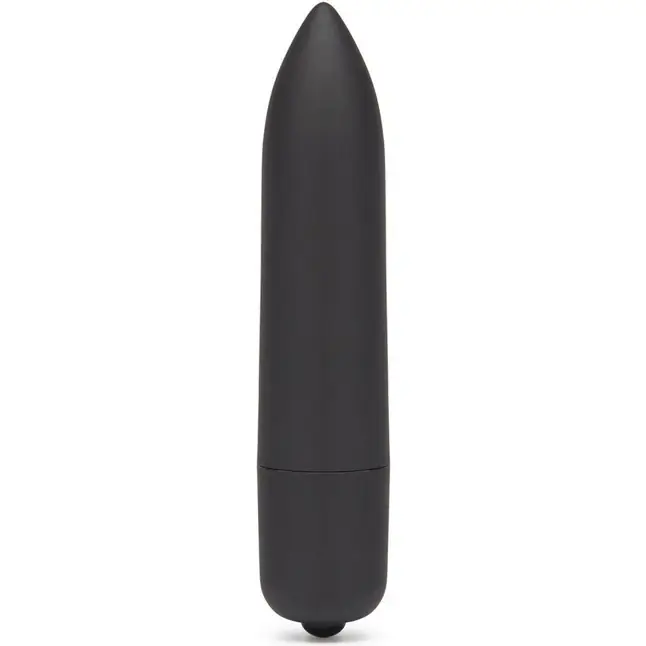 Черная вибропуля X-Basic Bullet Long One Speed - 9 см