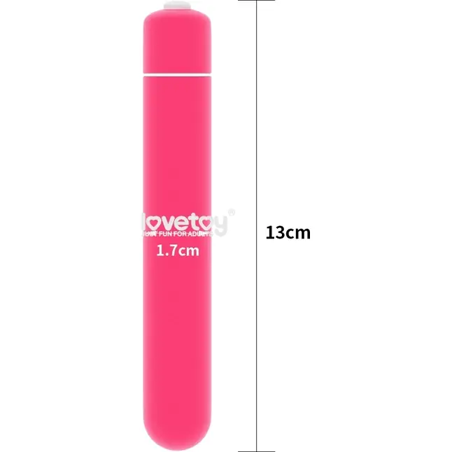 Розовая вибропуля X-Basic 10 Speeds - 13 см. Фотография 2.