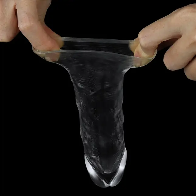 Прозрачная насадка-удлинитель Flawless Clear Penis Sleeve Add 1 - 15,5 см. Фотография 4.