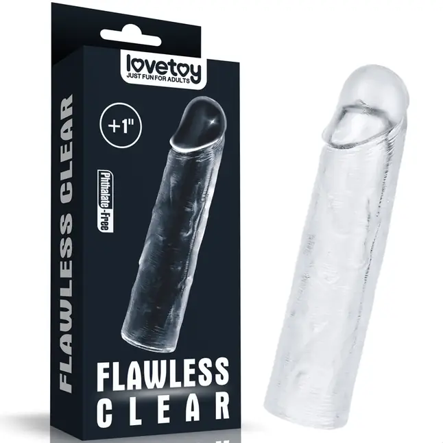 Прозрачная насадка-удлинитель Flawless Clear Penis Sleeve Add 1 - 15,5 см