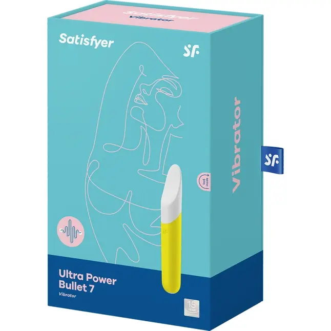 Желтый мини-вибратор Ultra Power Bullet 7. Фотография 5.