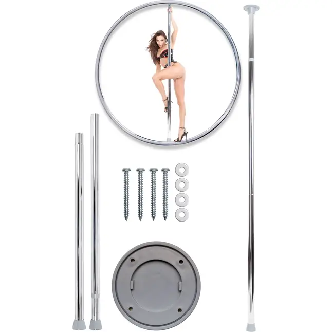 Серебристый пилон Fantasy Dance Pole - Fetish Fantasy Series. Фотография 3.