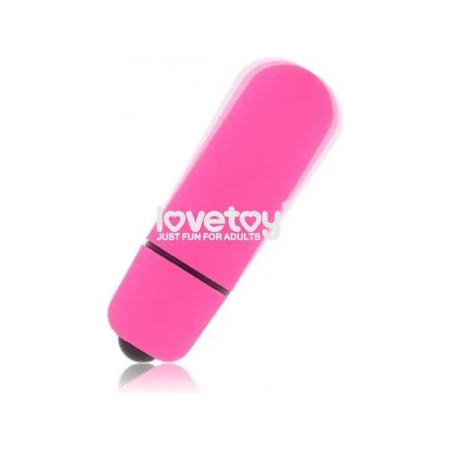 Розовая вибропуля X-Basic Bullet Mini One Speed - 5,9 см