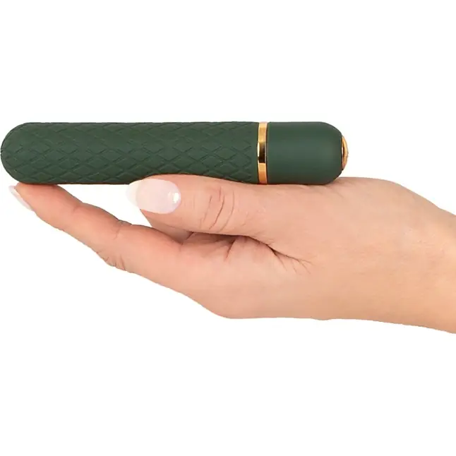 Зеленый мини-вибратор Luxurious Bullet Vibrator - 12,6 см - You2Toys. Фотография 3.