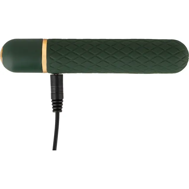 Зеленый мини-вибратор Luxurious Bullet Vibrator - 12,6 см - You2Toys. Фотография 5.