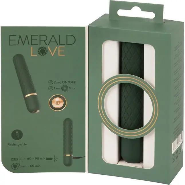 Зеленый мини-вибратор Luxurious Bullet Vibrator - 12,6 см - You2Toys. Фотография 8.