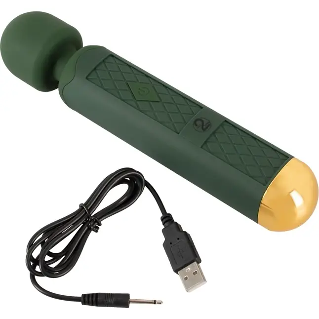 Зеленый wand-вибромассажер Luxurious Wand Massager - 22,2 см - You2Toys. Фотография 7.
