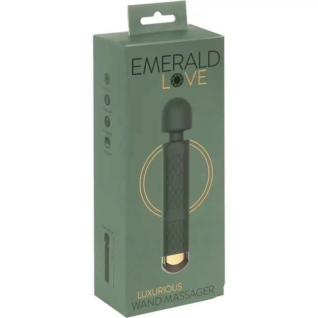 Зеленый wand-вибромассажер Luxurious Wand Massager - 22,2 см - You2Toys. Фотография 9.