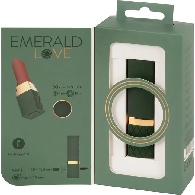 Зеленый вибратор-помада Luxurious Lipstick Vibrator - You2Toys. Фотография 9.