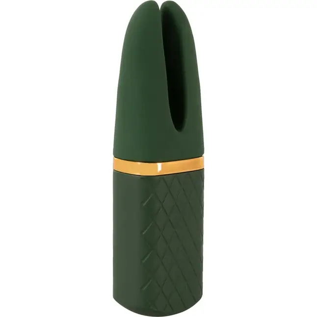 Зеленый вибратор Luxurious Split Tip Vibrator - 13,1 см - You2Toys