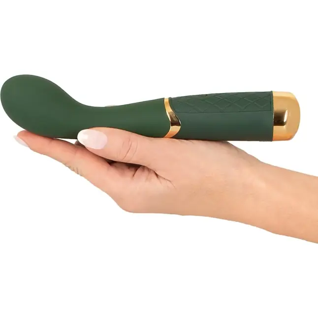 Зеленый стимулятор точки G Luxurious G-Spot Massager - 19,5 см - You2Toys. Фотография 4.