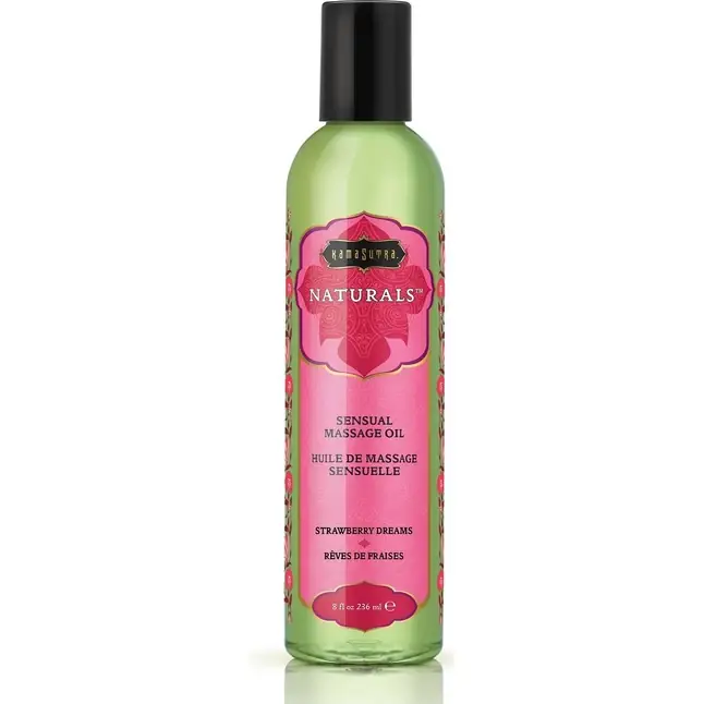 Массажное масло Naturals Strawberry Dreams с ароматом клубники - 236 мл