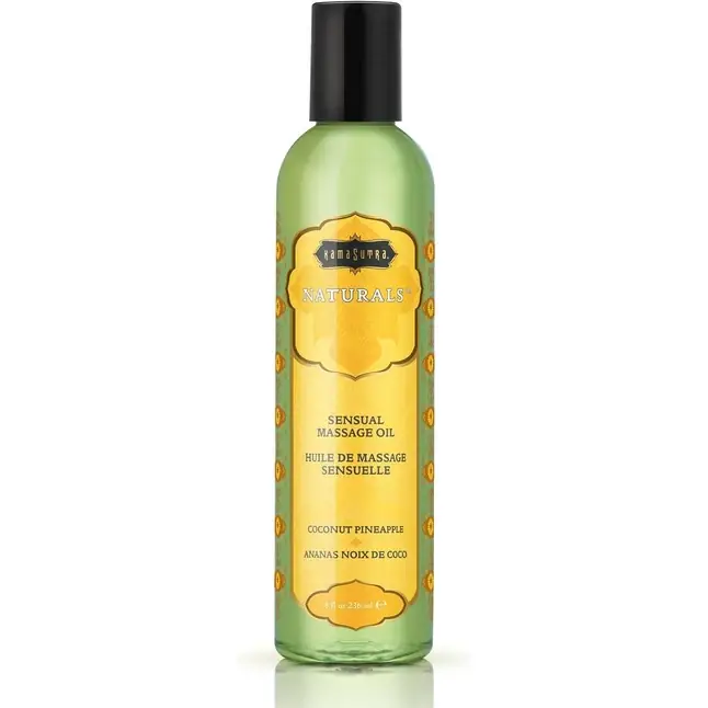 Массажное масло Naturals Coconut Pineapple с ароматом кокоса и ананаса - 236 мл