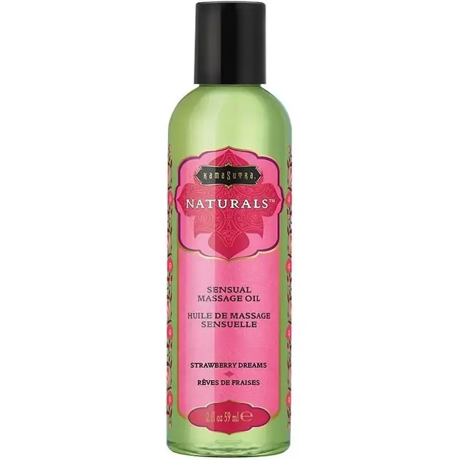 Массажное масло Naturals Strawberry Dreams с ароматом клубники - 59 мл