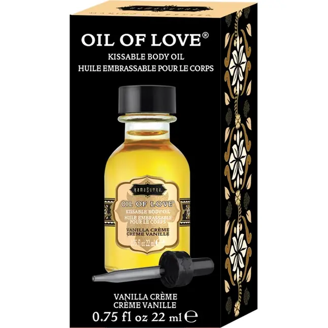 Масло для ласк с ароматом ванили Oil of Love Vanilla Creme - 22 мл. Фотография 2.