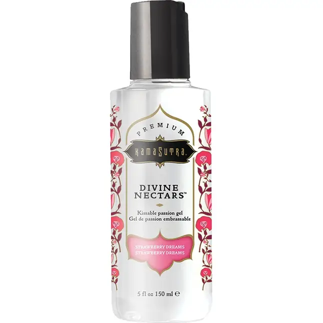 Гель-лубрикант на водной основе Divine Nectars Strawberry Dream с ароматом клубники - 150 мл
