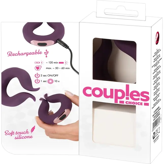 Вибратор для пар Two Motors Couple’s Ring в форме кольца - You2Toys. Фотография 9.