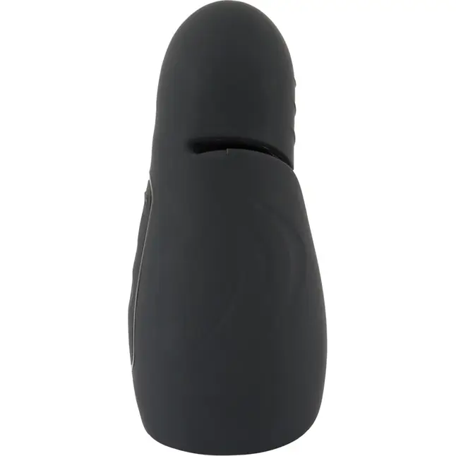 Черный силиконовый вибромастурбатор с нагревом Masturbator with 2 Functions - You2Toys. Фотография 3.