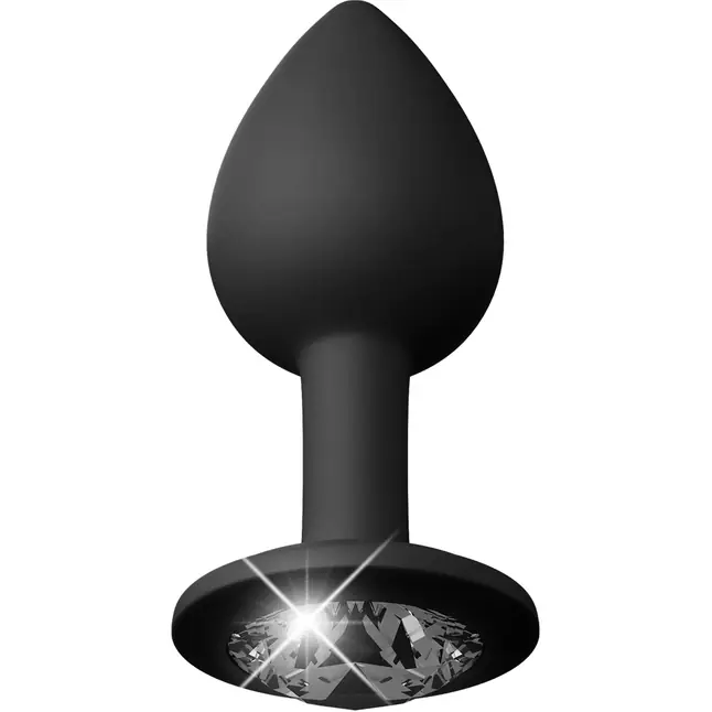 Черные трусики Crotchless Secret Gem S-M-L с анальной пробкой - Hookup Panties. Фотография 4.