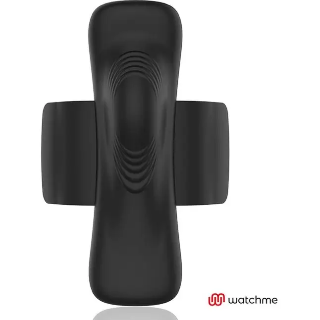 Черная вибровкладка в трусики с пультом-часами Anne s Desire Vibro Panty Wireless Watchme. Фотография 3.