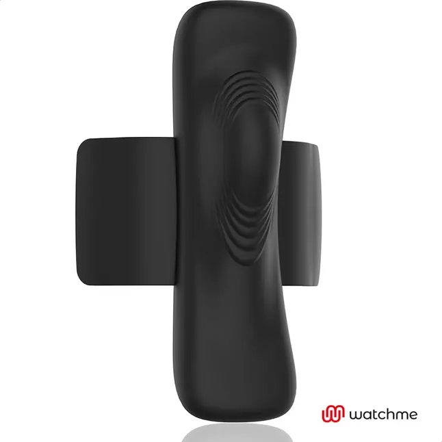 Черно-золотая вибровкладка в трусики с пультом-часами Anne s Desire Vibro Panty Wireless Watchme. Фотография 7.