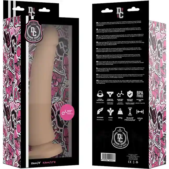Телесный фаллоимитатор из силикона Delta Сlub Toys Dong Flesh Silicone - 23 см. Фотография 5.