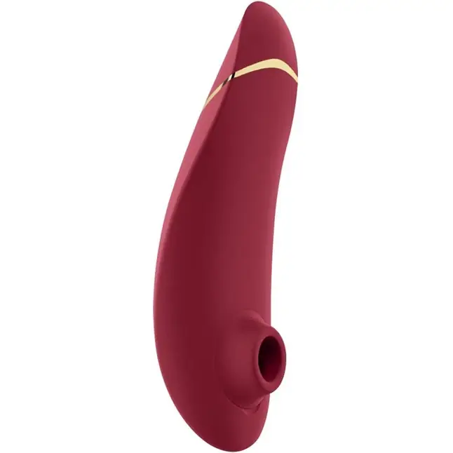 Бордовый клиторальный стимулятор Womanizer Premium 2