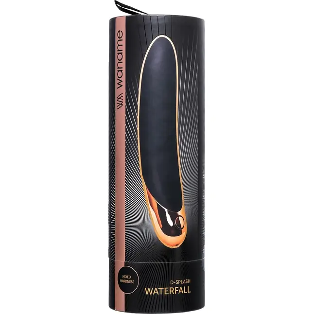 Черный вибратор Waname D-Splash Waterfall - 21,3 см - WANAME D-SPLASH. Фотография 9.