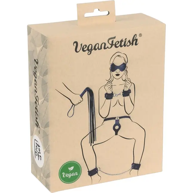 Бондажный набор Bondage Set в черном цвете - VeganFetish. Фотография 9.