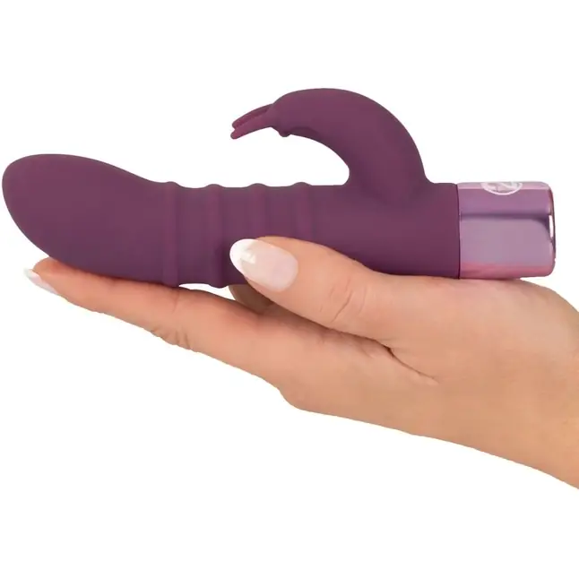 Фиолетовый вибратор-кролик с ребрышками Rabbit Vibe - 16 см - You2Toys. Фотография 2.