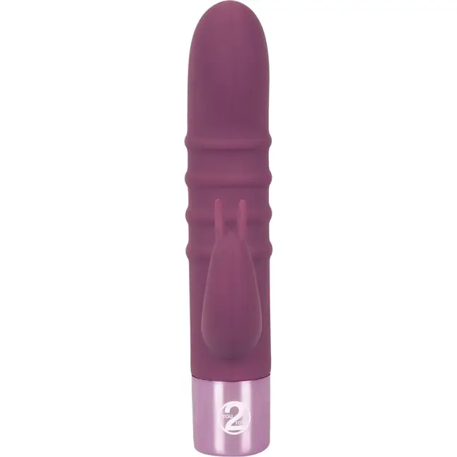 Фиолетовый вибратор-кролик с ребрышками Rabbit Vibe - 16 см - You2Toys. Фотография 4.
