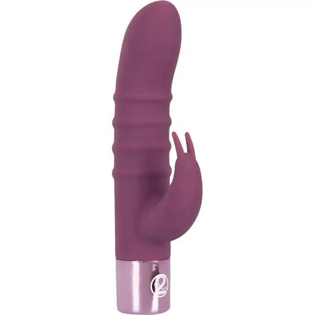 Фиолетовый вибратор-кролик с ребрышками Rabbit Vibe - 16 см - You2Toys