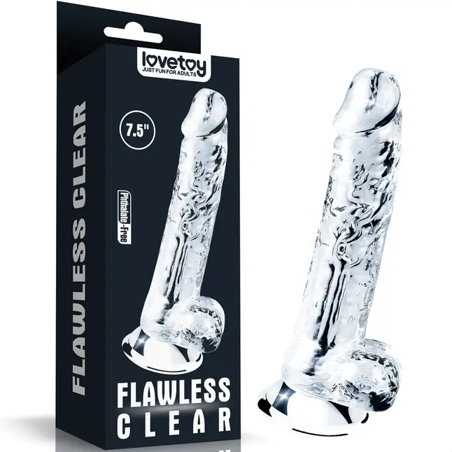 Прозрачный фаллоимитатор Flawless Clear Dildo 7.5 - 19 см