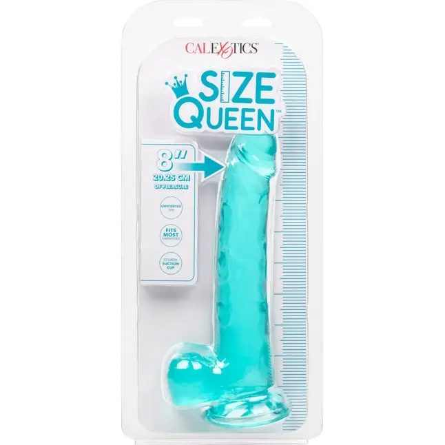 Голубой фаллоимитатор Size Queen 8 - 25,5 см - Size Queen. Фотография 4.