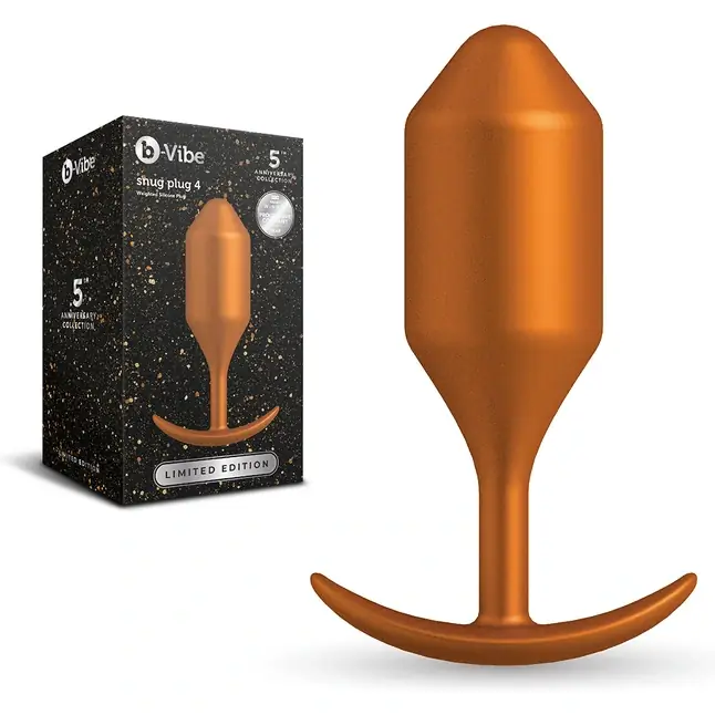 Пробка для ношения цветы бронзы B-vibe Snug Plug 4 - 14 см. Фотография 2.