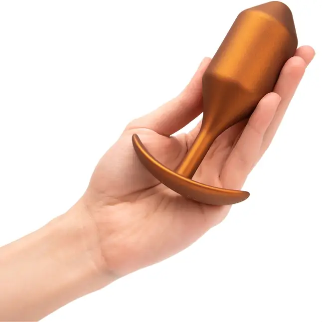 Пробка для ношения цветы бронзы B-vibe Snug Plug 4 - 14 см. Фотография 4.