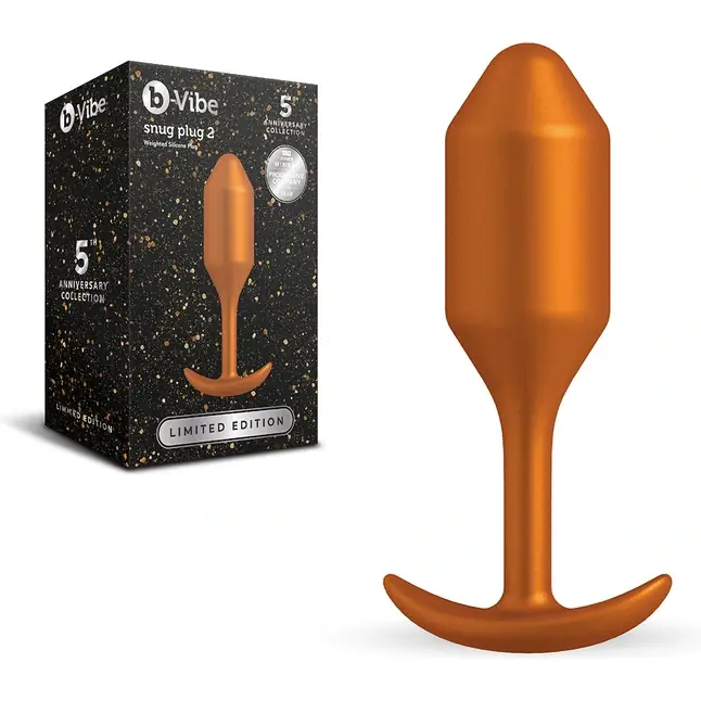 Пробка для ношения цветы бронзы B-vibe Snug Plug 2 - 11 см. Фотография 2.