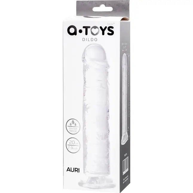 Прозрачный фаллоимитатор Auri - 20 см. Фотография 7.