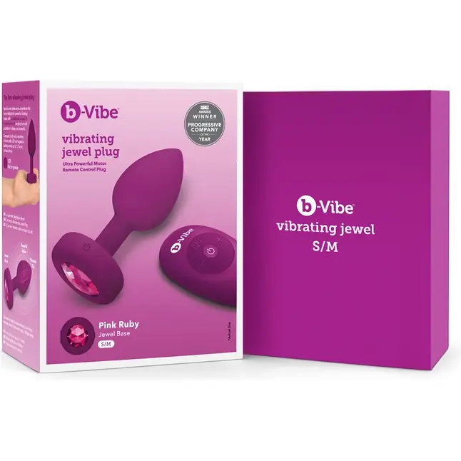 Ярко-розовая анальная вибровтулка с кристаллом Vibrating Jewel Plug S/M - 10 см. Фотография 10.