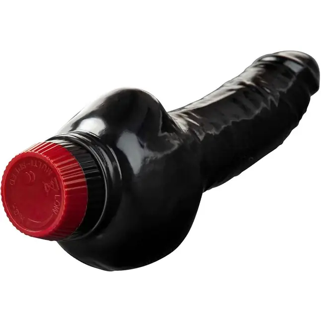 Черный анальный вибратор 5 Vibrating Anal Dildo. Фотография 2.