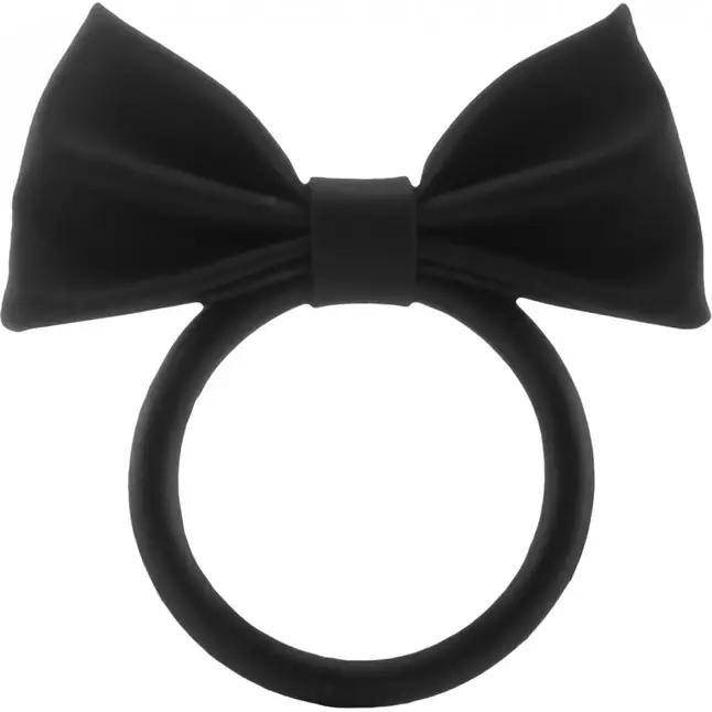 Черное эрекционное кольцо Gentlemans Ring - S-line