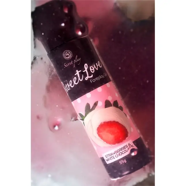 Разогревающий сливочный гель для сосков и интимных зон со вкусом клубники и белого шоколада - 55 гр. Фотография 7.