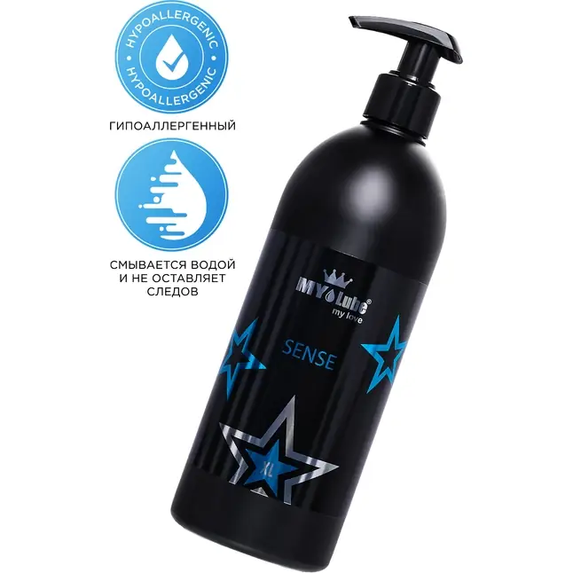 Интимная гель-смазка на водной основе MyLube SENSE XL - 500 мл. Фотография 2.