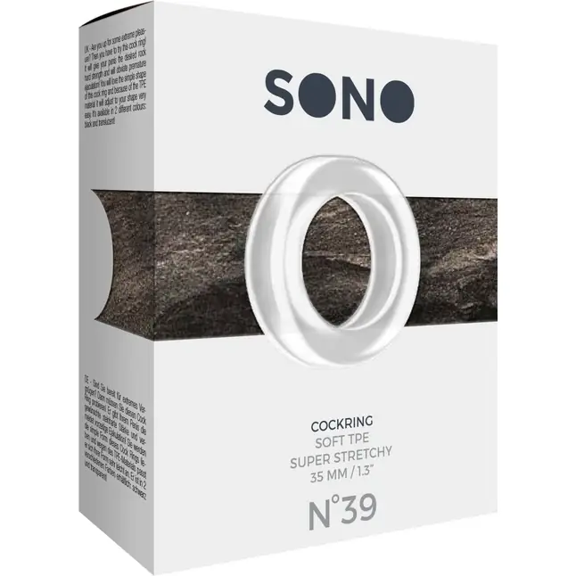 Прозрачное эрекционное кольцо Cockring No.39 - Sono. Фотография 3.