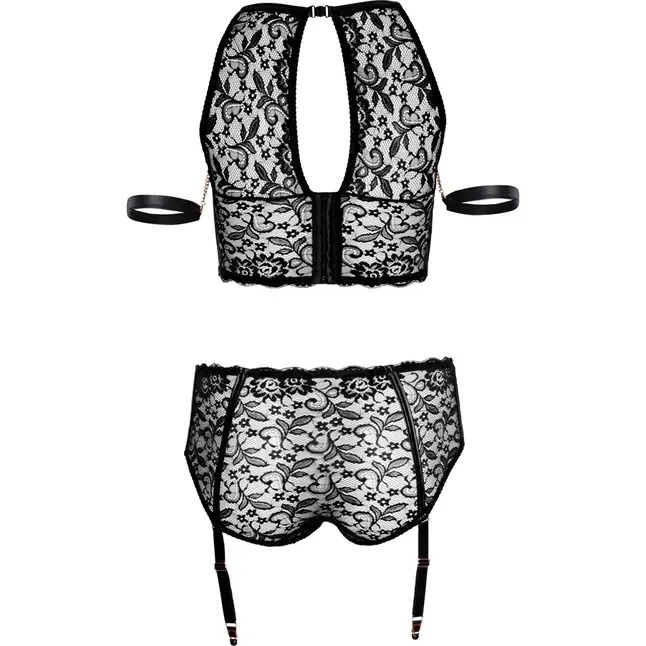 Обворожительный кружевной комплект белья с фиксацией - Cottelli Collection. Фотография 4.